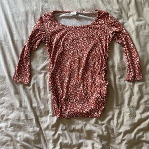 Floral Maternity Shirt